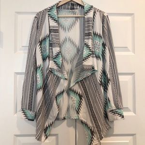Aztec Print Cardigan